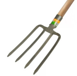 Вилы Урожайная Сотка копальные 4-зубые рельсов.сталь с краш дер/чер F-103