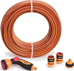 Шланг REHAU Cool Touch Flower Power 1/2' (13мм) с арматурой и пистолетом 25м. арт.10977981600