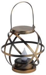 Светильник садовый ЭРА на солн.батарее Лофт подвесной с ручкой, металл, 26см. ERASFM-01