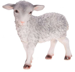 Фигура Овечка кучерявая L32 W13,5 H26 см 626193/Z007