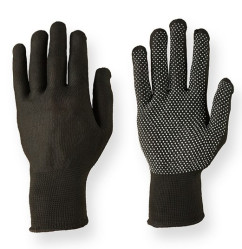 Перчатки Praktische Home, нейлон с ПВХ Микроточка черные G-104