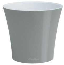 Кашпо АРТЕ 5л. Металлик-Белый (Santino)