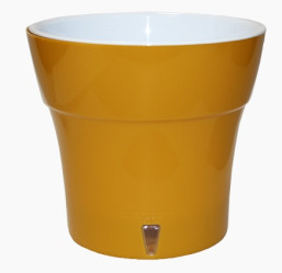 Кашпо Дали 5л карамель-белый