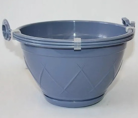 Кашпо Лилия Подвесная 2,5л. Дымчатый синий (Santino)