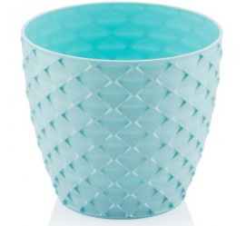 Кашпо Кападоки с пристегивающимся дном 2,5л. Голубая (Santino)