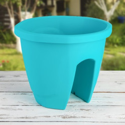 Балконный ящик ВипСет на перила 7,5л Бирюза