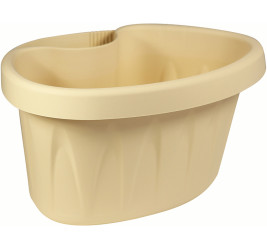 Кашпо АЛИЦИЯ на водосточную трубу 3,5л. Белая глина М3114 (М-пласт.)