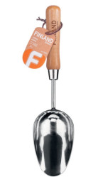 Совок FINLAND Bionic 385мм, глубокий, деревянная рукоятка 1850