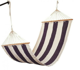 Гамак тканевый Полоска 200х80см. красно-бел.полоса арт.WRD02