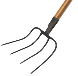 Вилы Урожайная Сотка подборочные 4-зубые с крашен. дер./чер СFR009