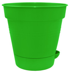 Кашпо Глория с поливом 12см светло-зеленый 114020 (Алеана)