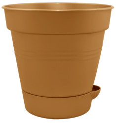 Кашпо Глория с поливом 16см бронза 114021 (Алеана)