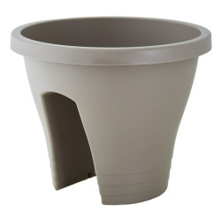 Кашпо Женева с креплением на перила (какао) 114019 (Алеана)