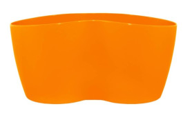 Кашпо кактусник на 2 растен. (оранж) 113052 (Алеана)
