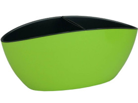 Кашпо Каноэ со вставкой 32*14см (оливк) 115048 (Алеана)