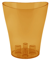 Кашпо Ника для орхидей 16х19 янтарный 114051 (Алеана)