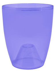 Кашпо Орхидея 18х21 фиолетово-прозрачный 115054 (Алеана)