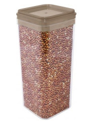 Емкость для сыпучих продуктов 2,25л прозр.-корич пр. 168026 (Алеана)