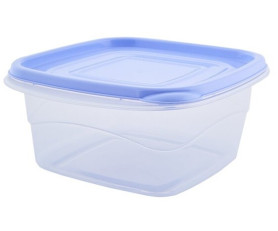 Контейнер Омега для пищ.прод. квадратный 1л. прозр-сирен 168011 (Алеана)