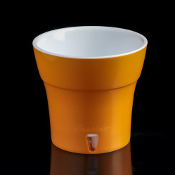 Кашпо Дали 2,1л карамель-белый