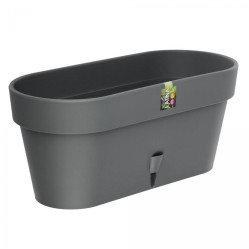 Кашпо LATINA Window Box 6,7л. Антрацит (Santino)