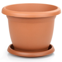 Кашпо Вилла с поддоном 76л. Терракотовый (Serinova)