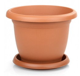 Кашпо Вилла с поддоном 110л. Терракотовый (Serinova)
