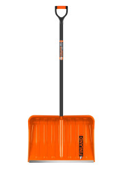 Лопата снеговая FINLAND Orange 550х385х1515мм с дерев. черенком 1731-Ч