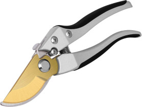 Секатор ЦИ плоскостной 200мм, D18мм, титановый Titanium 1381