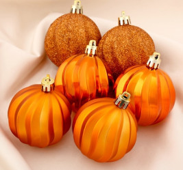 Набор шаров Пралине 12шт. оранж. 4191838