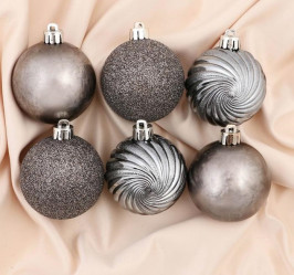 Набор шаров Нептун 8шт. темно-серый 4941830