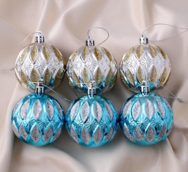 Набор шаров Блестящие капельки 6шт. 4941940