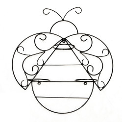 Кованая Подставка настенная Пчела на 3 цветка 15-825