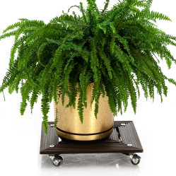 Кованая Подставка напольная на колесах 12-087