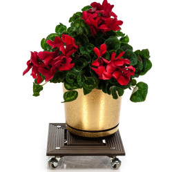 Кованая Подставка напольная на колесах 12-088