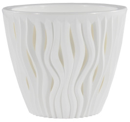 Кашпо Вдохновение 5,7л белый/белый (КШ-8652)