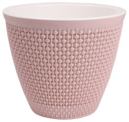 Кашпо Ротанг 1,6л бежево-розовый (КШ-4555)