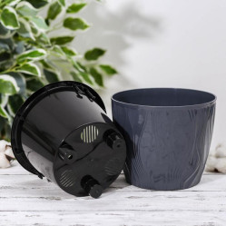 Кашпо Венеция 3л антрацит (КШ-9032)