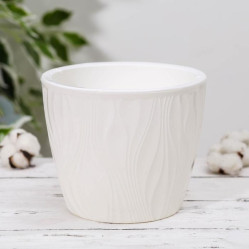 Кашпо Венеция 3л белый/белый (КШ-9030)