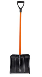Лопата снеговая ЦИКЛ Стандарт Витязь с металл.черенком и V-ручкой арт.6934-00