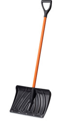 Лопата снеговая ЦИКЛ Стандарт Крепыш с металл.черенком V-ручкой арт.7023-00