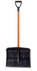 Лопата снеговая ЦИКЛ Стандарт Богатырь с металл.черенком V-ручкой арт.6965-00