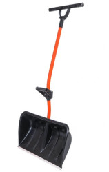 Лопата снеговаяЦИКЛ Стандарт Ратник Скрепер, металл.черен.T-ручкой и ручкой силы арт.4212-00