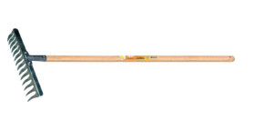 Грабли FINLAND с черенком, нерж.покрытием, витой зуб 14-зуб. 0531-Ч