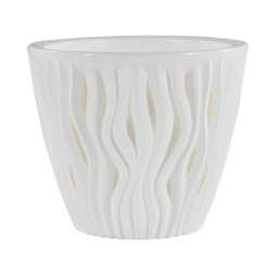 Кашпо Вдохновение 4,5л Белый-белый (КШ-7931) НС