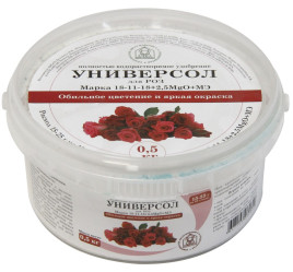 Универсол Роза 18-11-18+2,5Mg+мэ (ведро 500гр.)