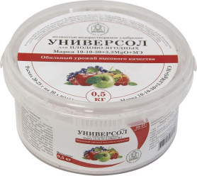 Универсол Плодово-ягодный 10-10-30+3,3Mg+мэ (ведро 500гр.)