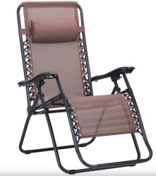 Кресло-шезлонг Фиеста (коричн.,черный) арт.CK-175-MT003