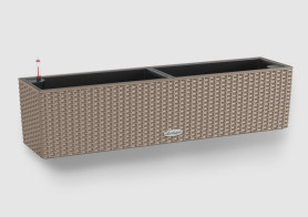 Кашпо Lechuza Balconera Cottage 80 Песочно-коричневое 15456