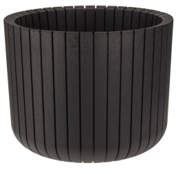 Кашпо ШАТО D 250мм Н 200мм Коричневый ротанг 3039 (М-пласт.)